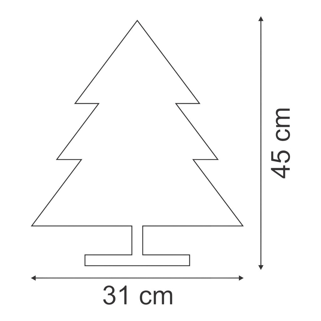 1.6ft Pinecone Table top Full Artificial Christmas tree - Green