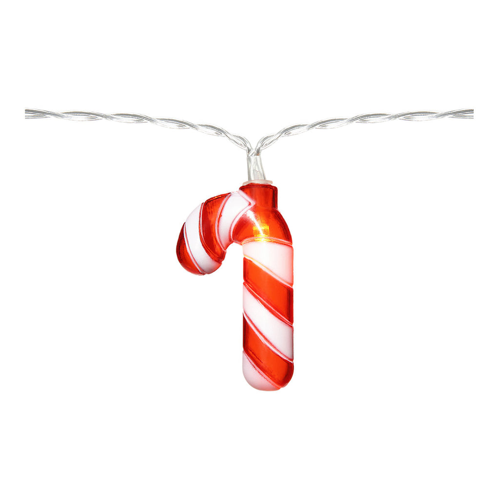 10 Warm white Sweets LED String lights With timer function Clear cable