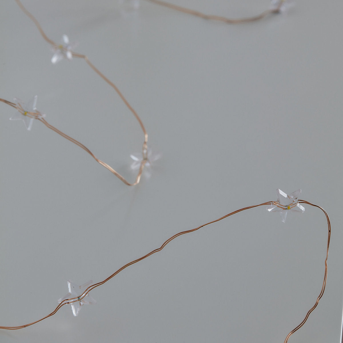 100 Warm white Star wire LED Chain lights Copper cable