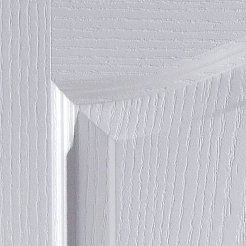 2 panel Unglazed Arched White Woodgrain effect Internal Door, (H)2032mm (W)813mm (T)35mm