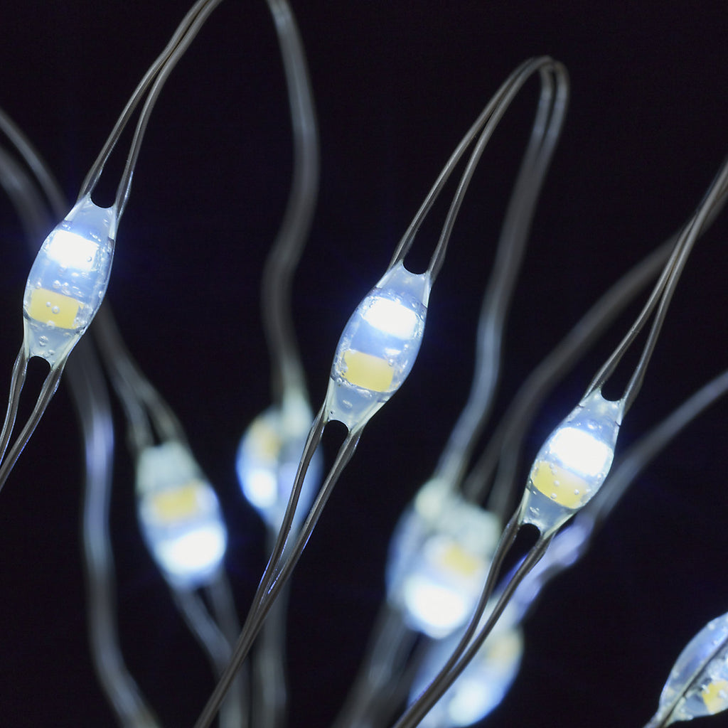 20 Cool white & warm white LED String lights Silver cable
