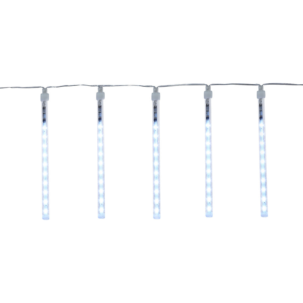200 Ice white Snowfall LED Icicle lights With timer Clear cable