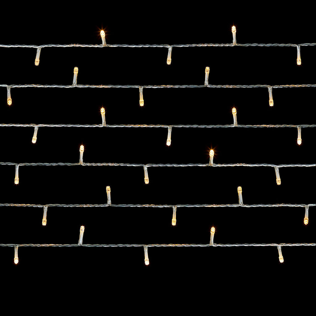 200 Warm white LED String lights With timer function