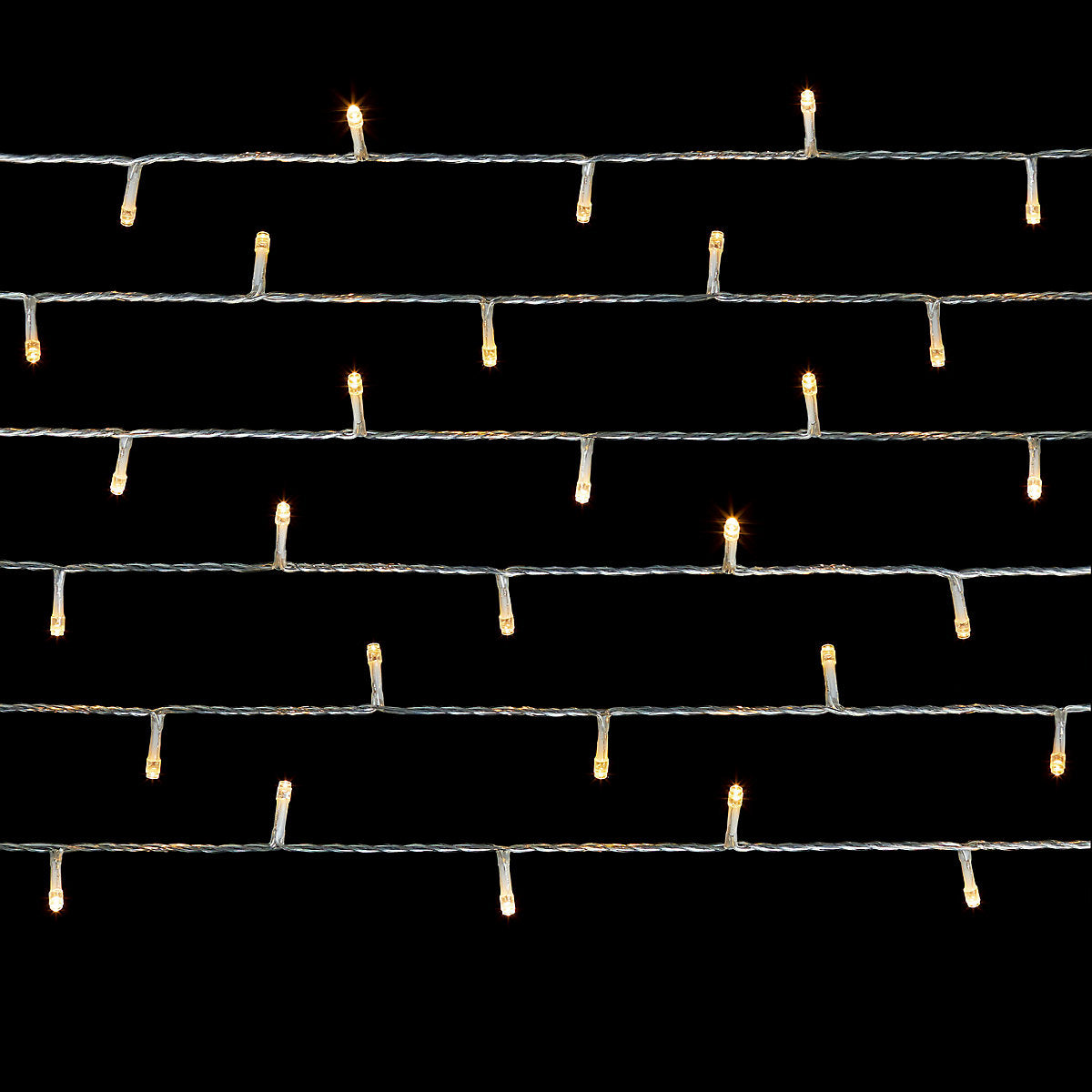 200 Warm white LED String lights With timer function