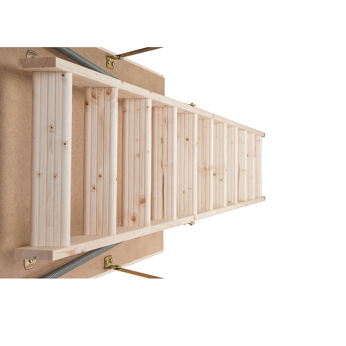 3 section 12 tread 26mm insulated hatch Folding Loft ladder kit