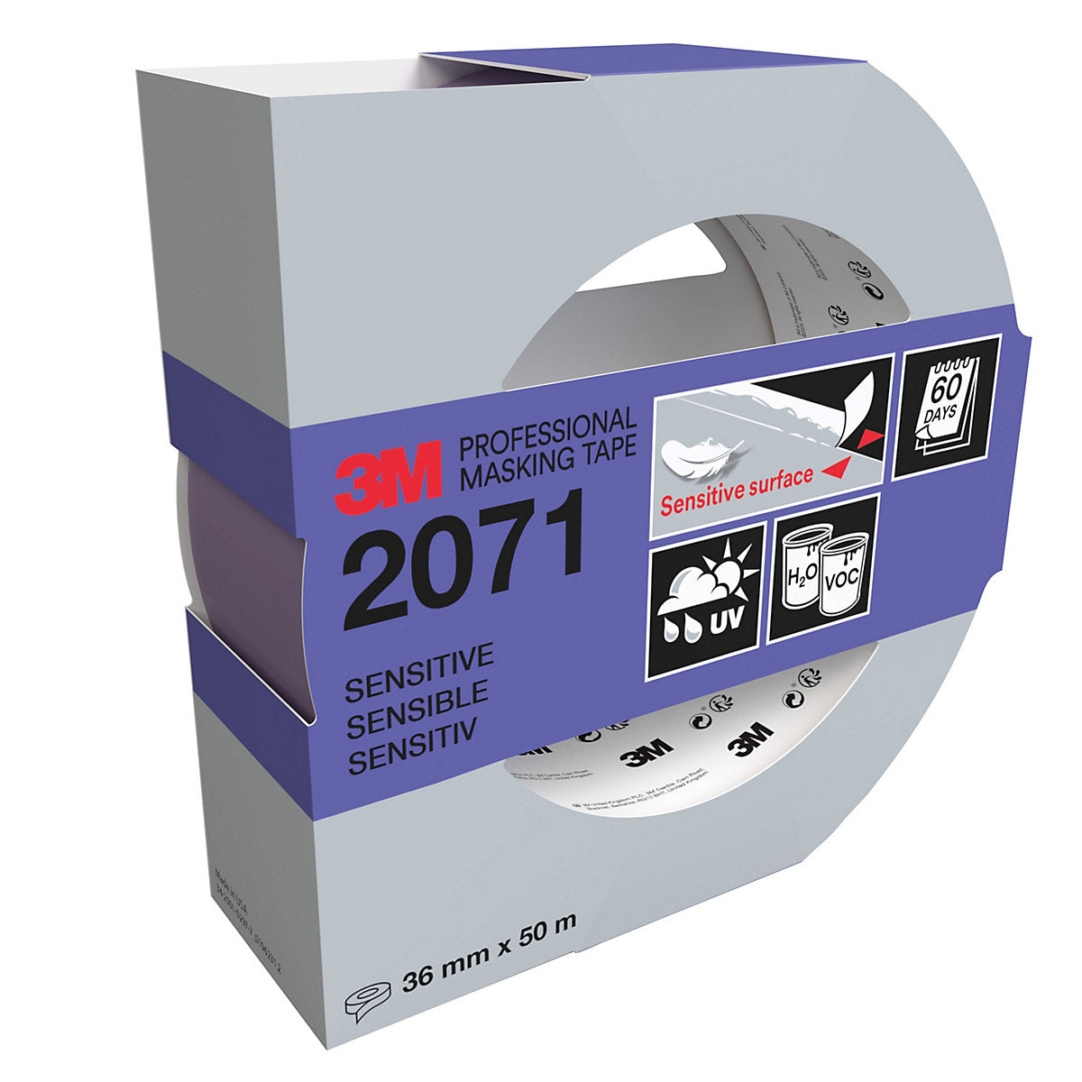 3M Purple Masking Tape (L)50m (W)36mm