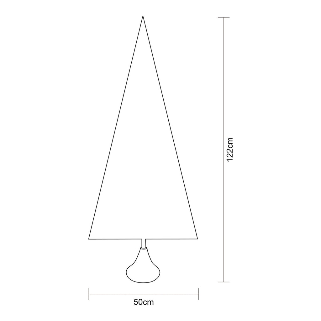 4ft Orelle Wrapped Full Artificial Christmas tree - Light Blue