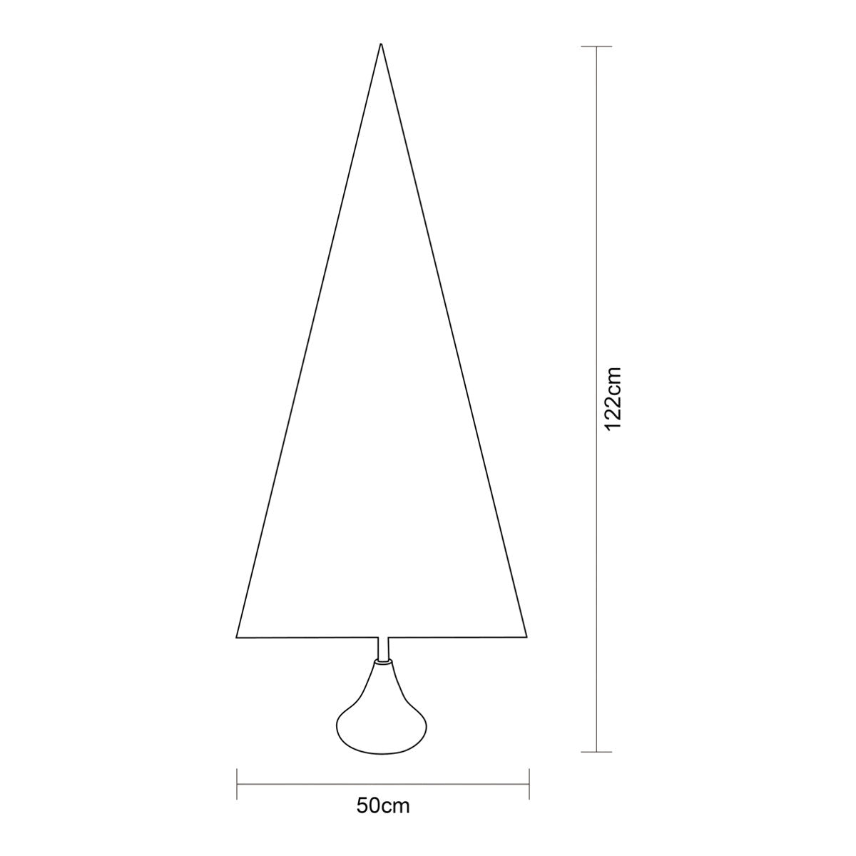 4ft Orelle Wrapped Full Artificial Christmas tree - Light Blue