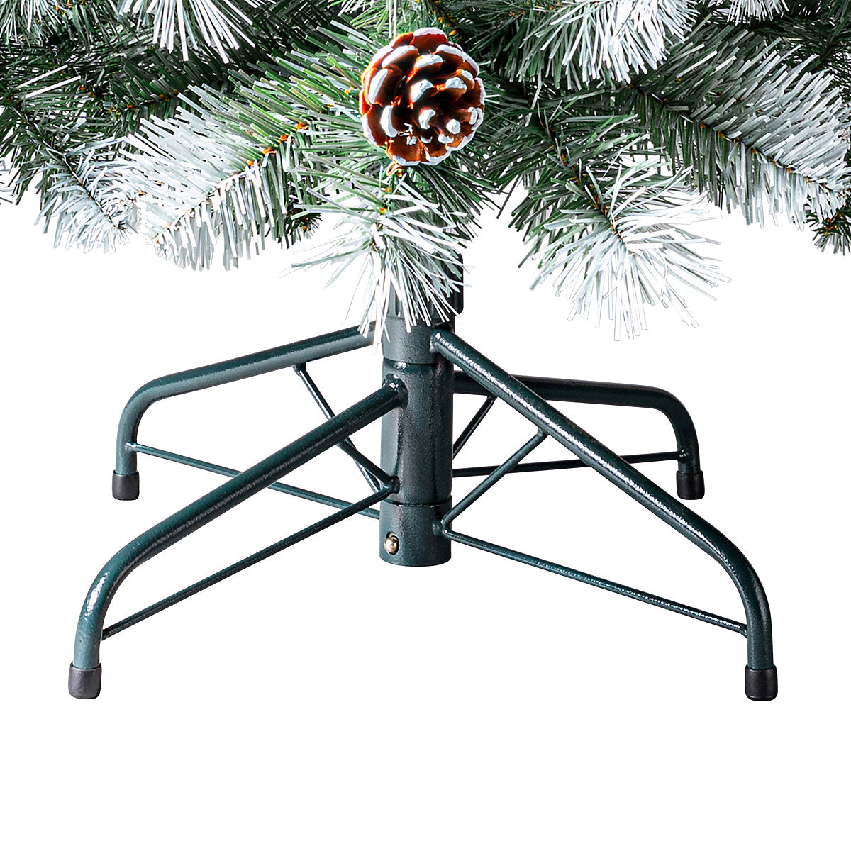 6ft Aumont Natural effect Hinged Full Artificial Christmas tree - Green