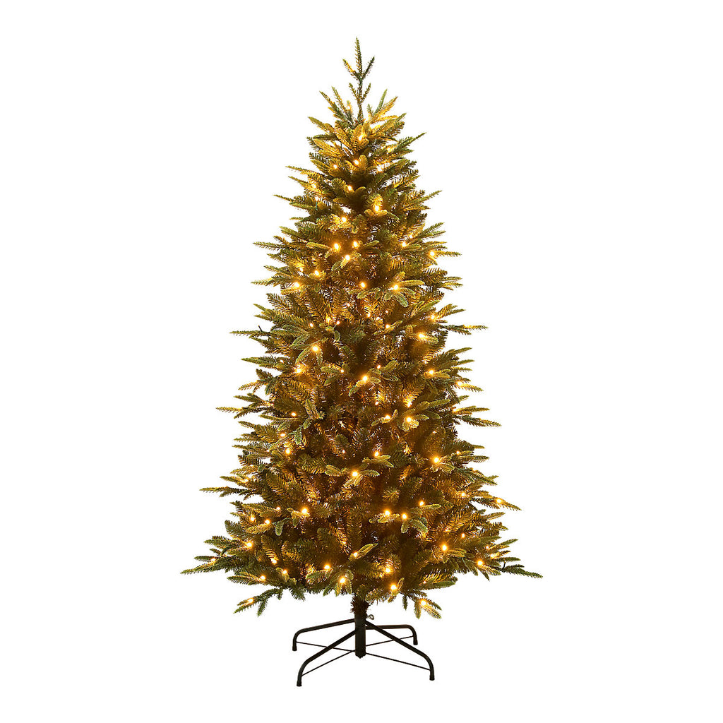 6ft Full Stelina Warm white LED Pre-lit Artificial Christmas tree - Green