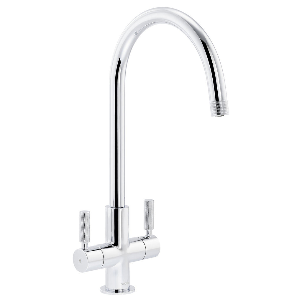 Abode Knurle Chrome-plated Kitchen Mono mixer Tap