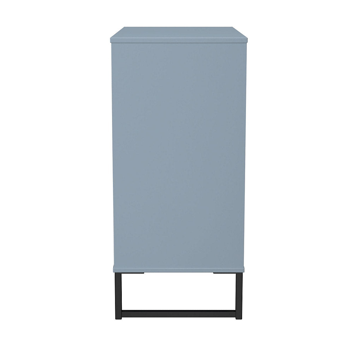 Ancona Matt denim blue no effect 4 Drawer Chest (H)848mm (W)765mm (D)395mm