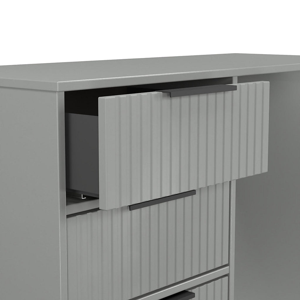 Ancona Matt dusk grey 4 Drawer Non-extendable Dressing table (H)759mm (W)970mm (D)392mm