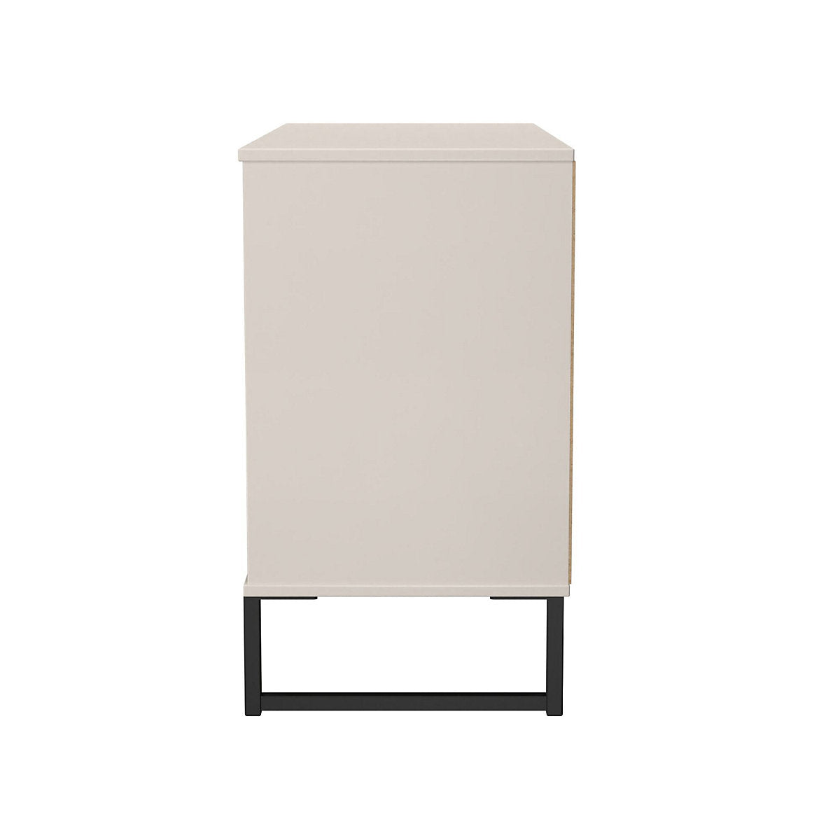 Ancona Matt kashmir TV stand with 2 shelves & 3 drawers, (H)68.3cm x (W)96.8cm x (D)39.2cm