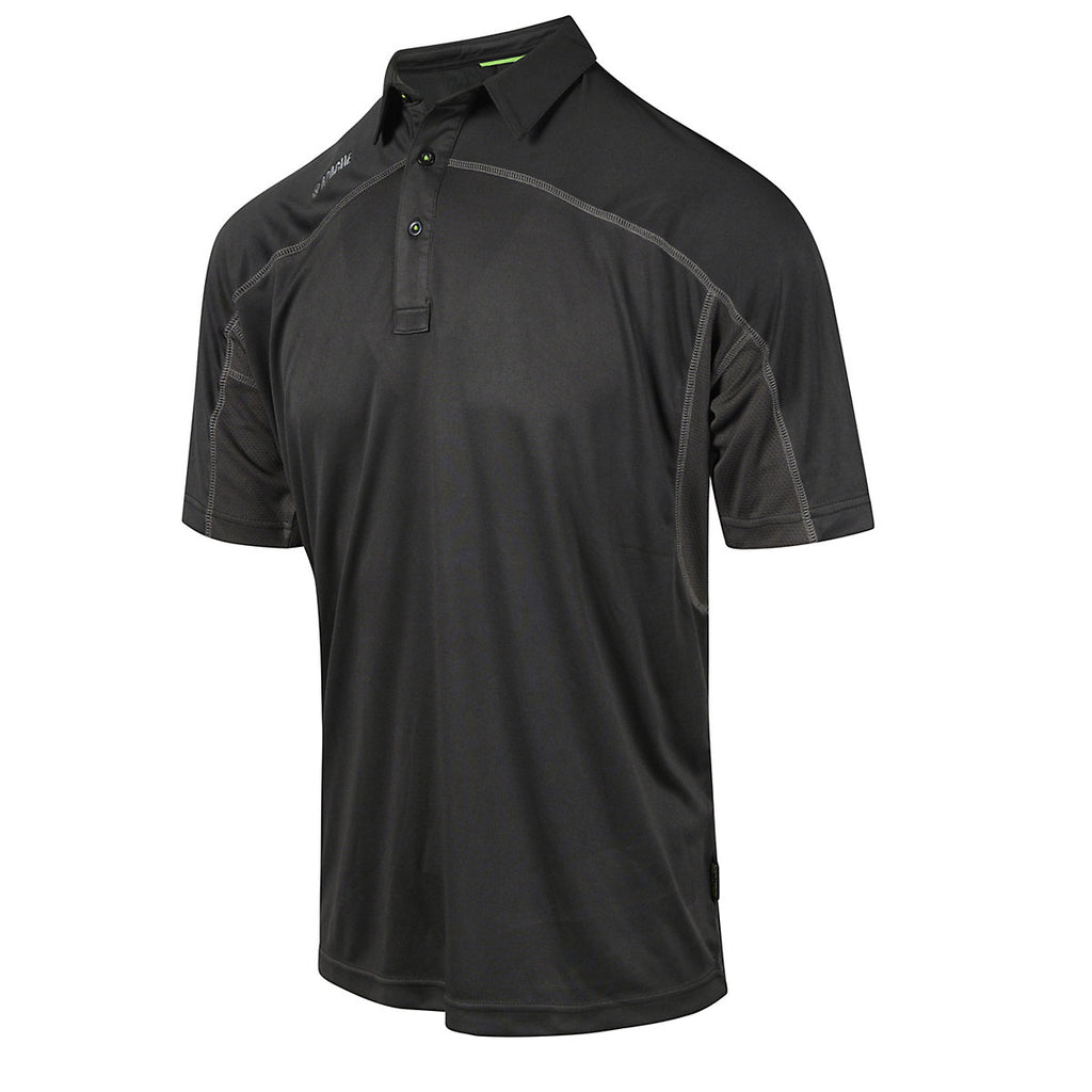 Apache Langley Grey & black Men's Polo shirt XXX large