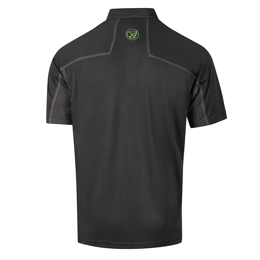 Apache Langley Grey & black Men's Polo shirt XXX large