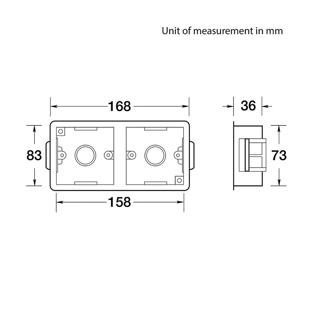 Appleby 35mm Double Dry lining box