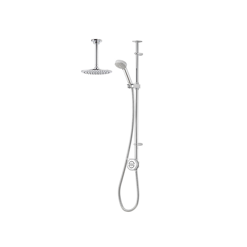 Aqualisa Smart Link Concealed valve Gravity-pumped Ceiling fed Smart Digital 4-spray pattern Shower with Adjustable & Fixed heads