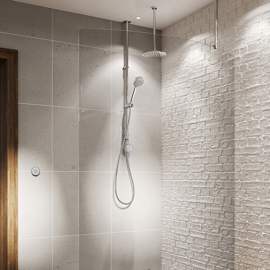 Aqualisa Smart Link HP/Combi Ceiling fed Smart Digital 4-spray pattern Shower with Adjustable head