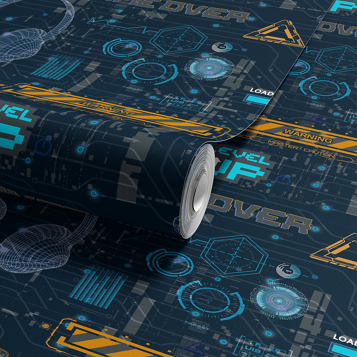 Arthouse Dark Blue Gamer Children's Smooth Wallpaper