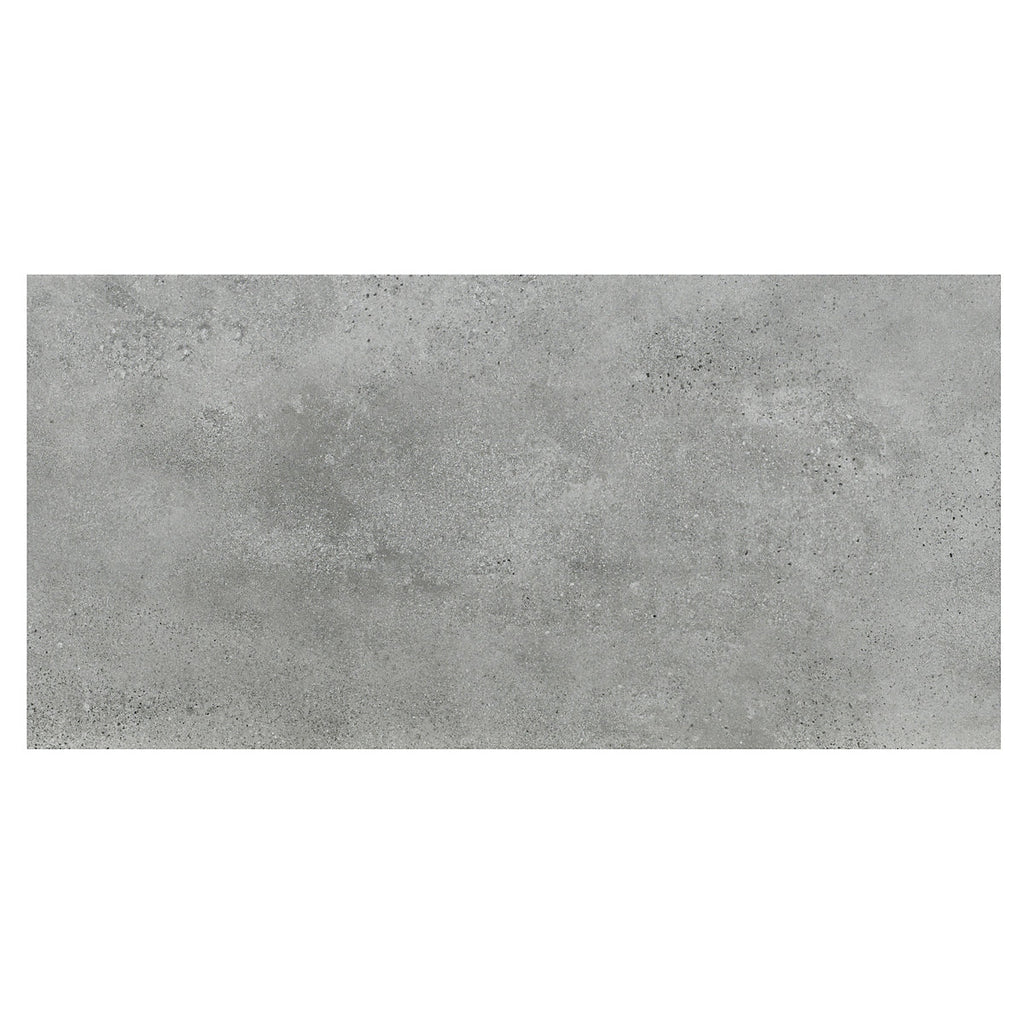 Aruba Grey Matt Stone effect Porcelain Indoor Wall & floor Tile Sample