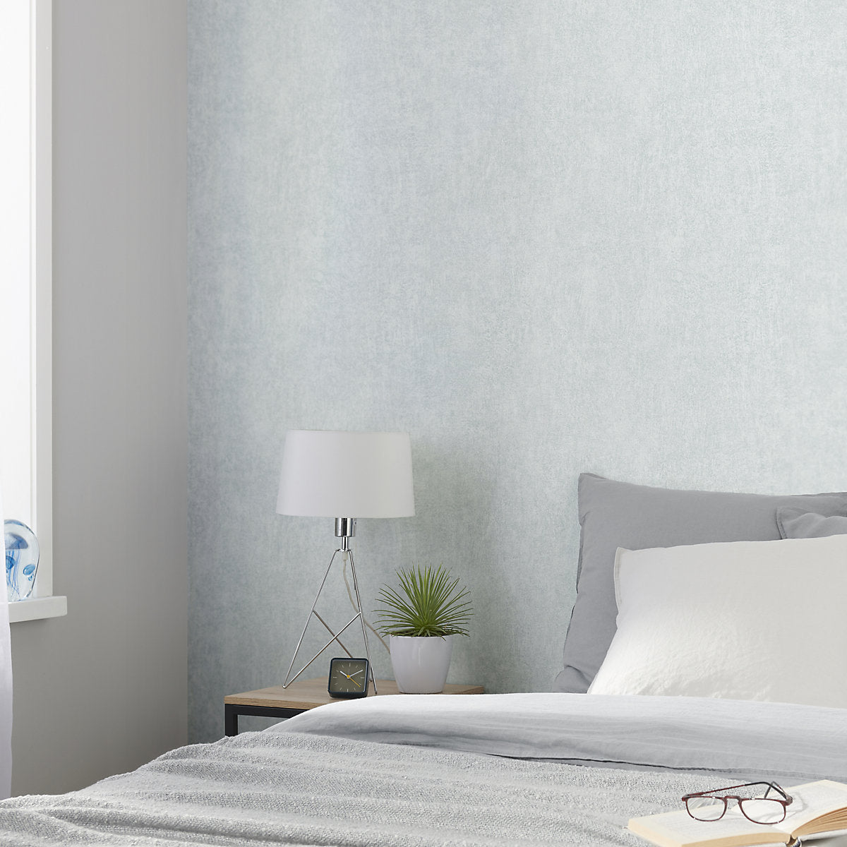 Balisi Grey Shabby chic Textured Wallpaper