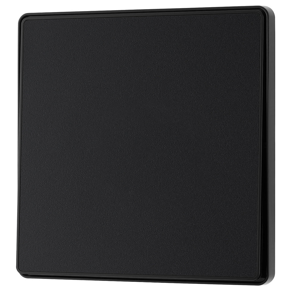 BG 20A 2 way 1 gang Light switch Screwless Matt Black