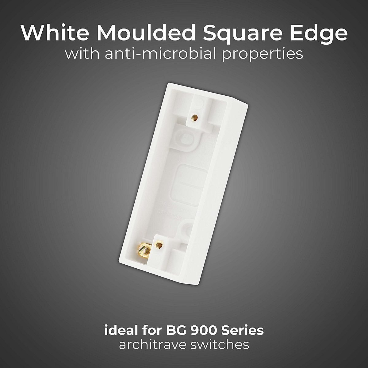 BG Plastic 19mm Single Moulded box
