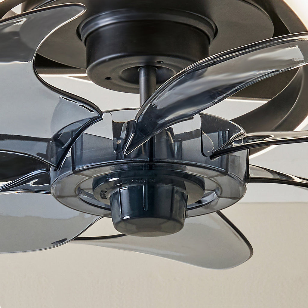 BHS Modern Black LED Ceiling fan light