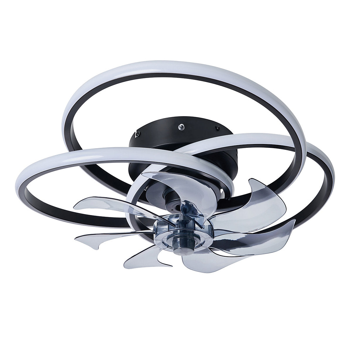 BHS Modern Black LED Ceiling fan light