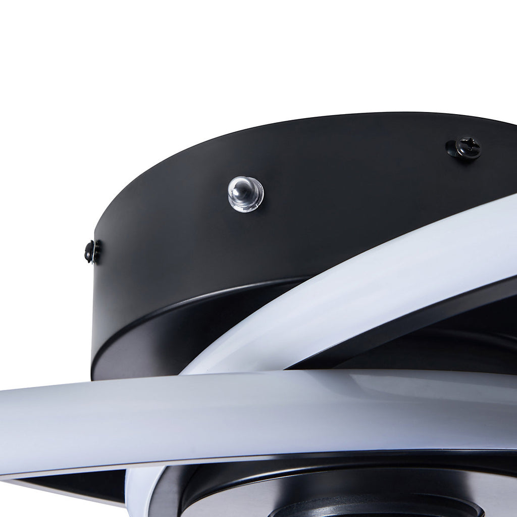 BHS Modern Black LED Ceiling fan light