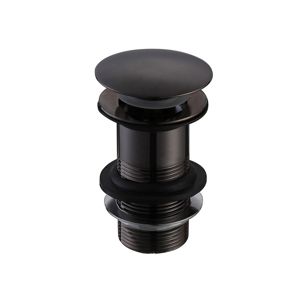 * Black Brass 110.5mm Click clack Unslotted Waste