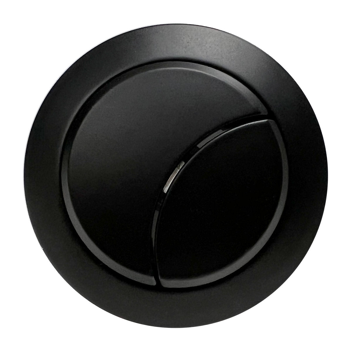 * Black Plastic Dual Flush button