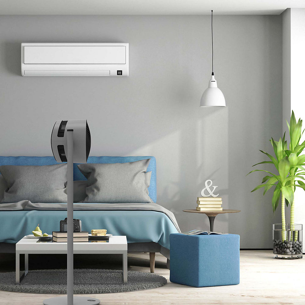 Boneco Grey Pedestal fan With adjustable height
