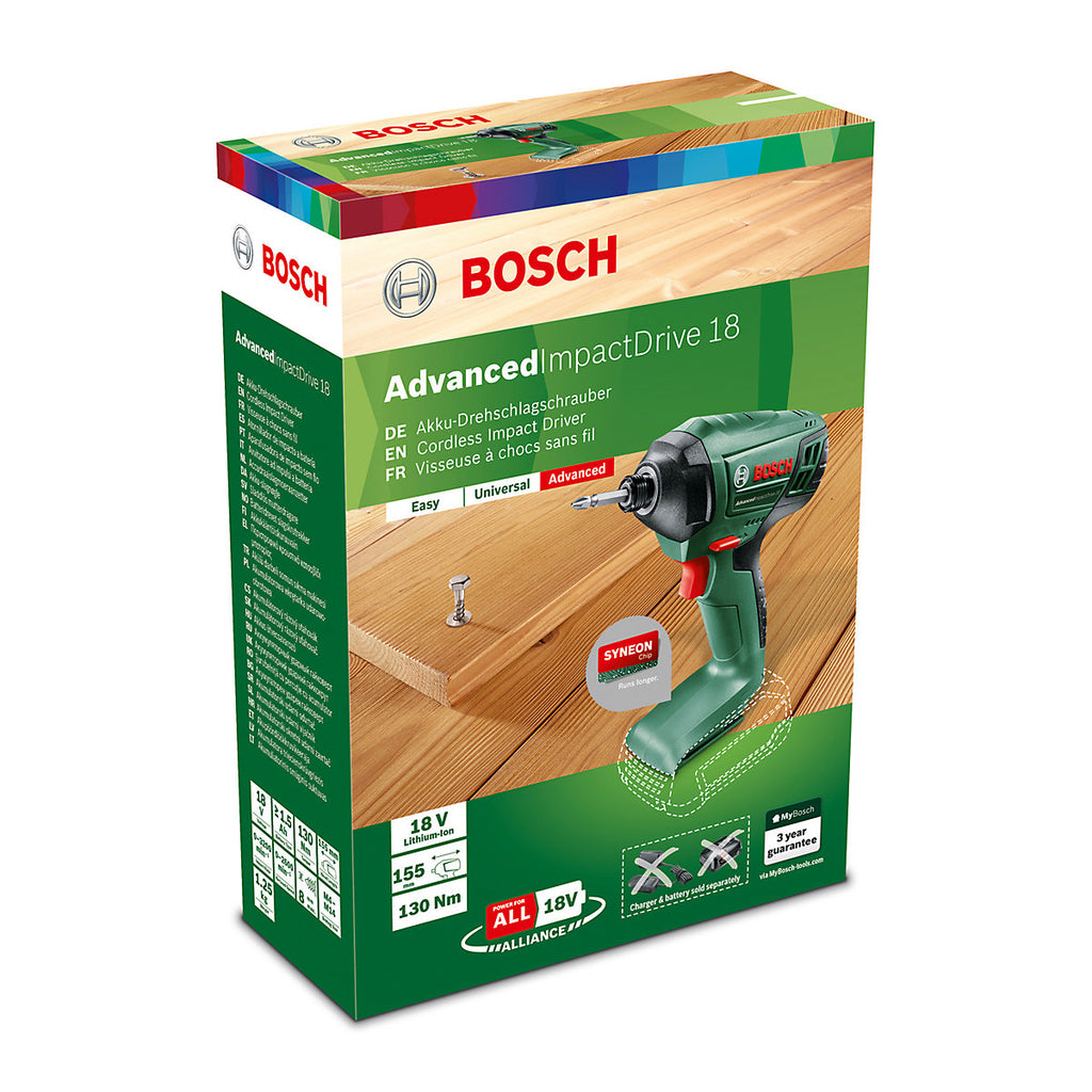 Bosch 18V Brushed Cordless Impact driver (Bare Tool) - AdvancedImpactDrive 18 - Refurbished