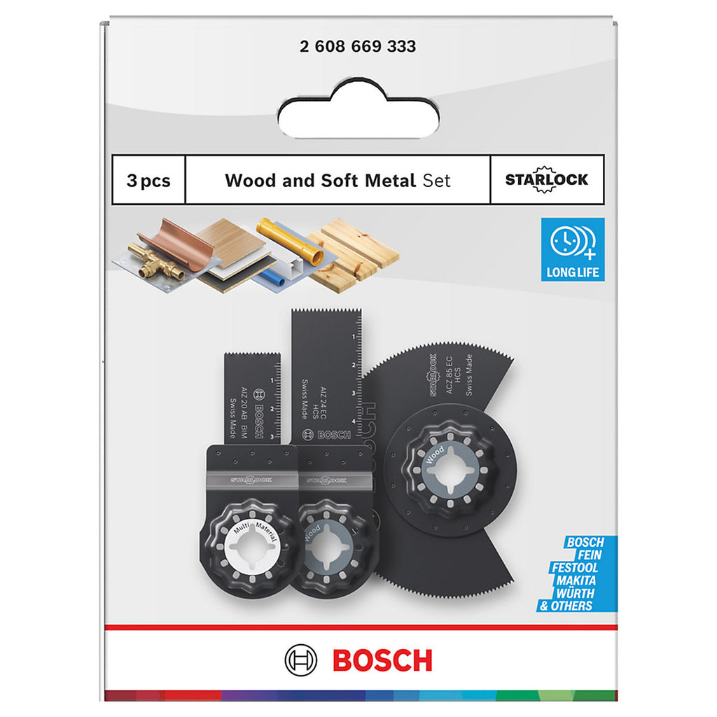 Bosch Bi-metal Multi-tool blade, Set of 3