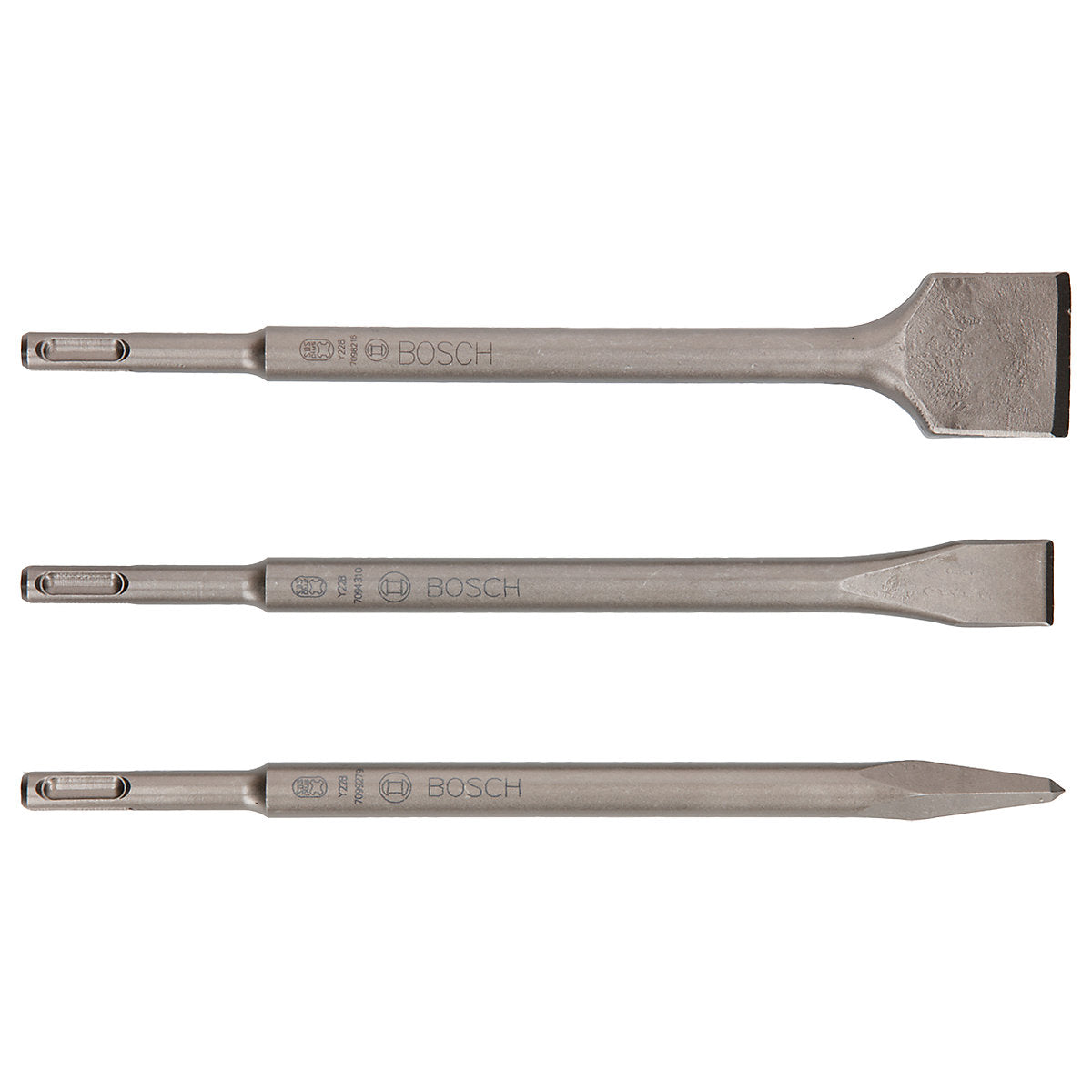 Bosch Chromium steel Drill chisel set, 3 Pieces