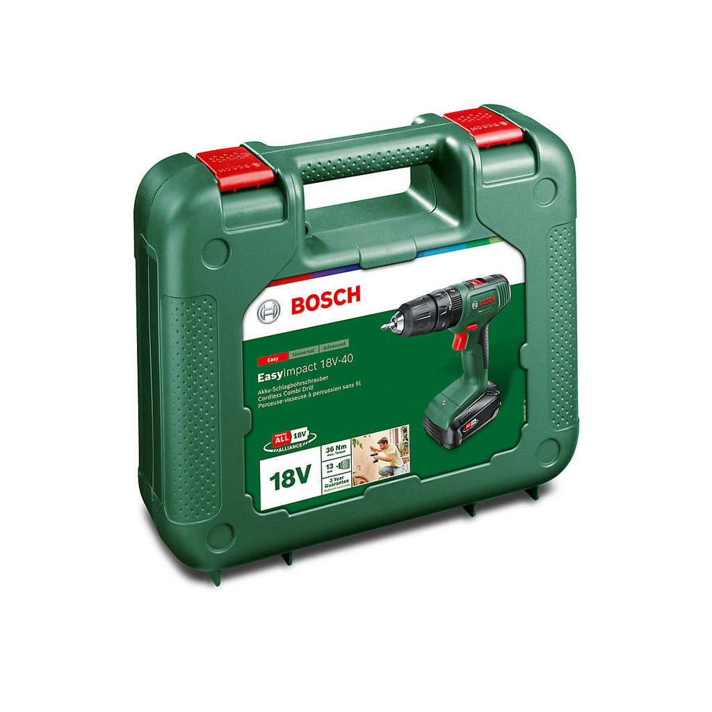 Bosch EasyImpact 18V-40 18V Li-ion PowerForAll Brushed Cordless Combi drill (1 x 2Ah) - Refurbished