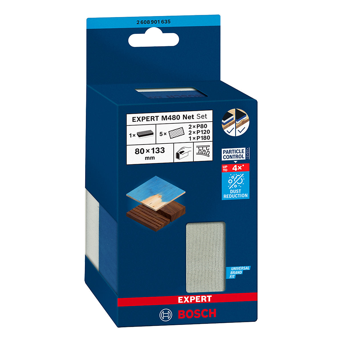 Bosch Expert 80/120/180 grit Sanding block