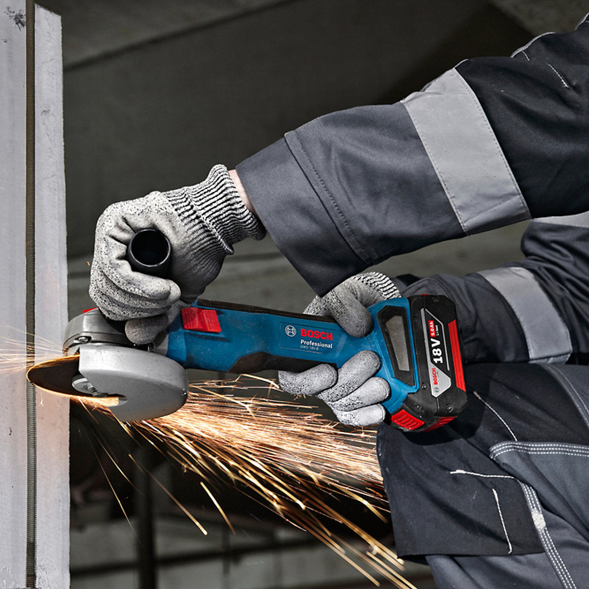 Bosch Professional 18V Coolpack 115mm Brushless Cordless Angle grinder (Bare Tool) - 06019N9004