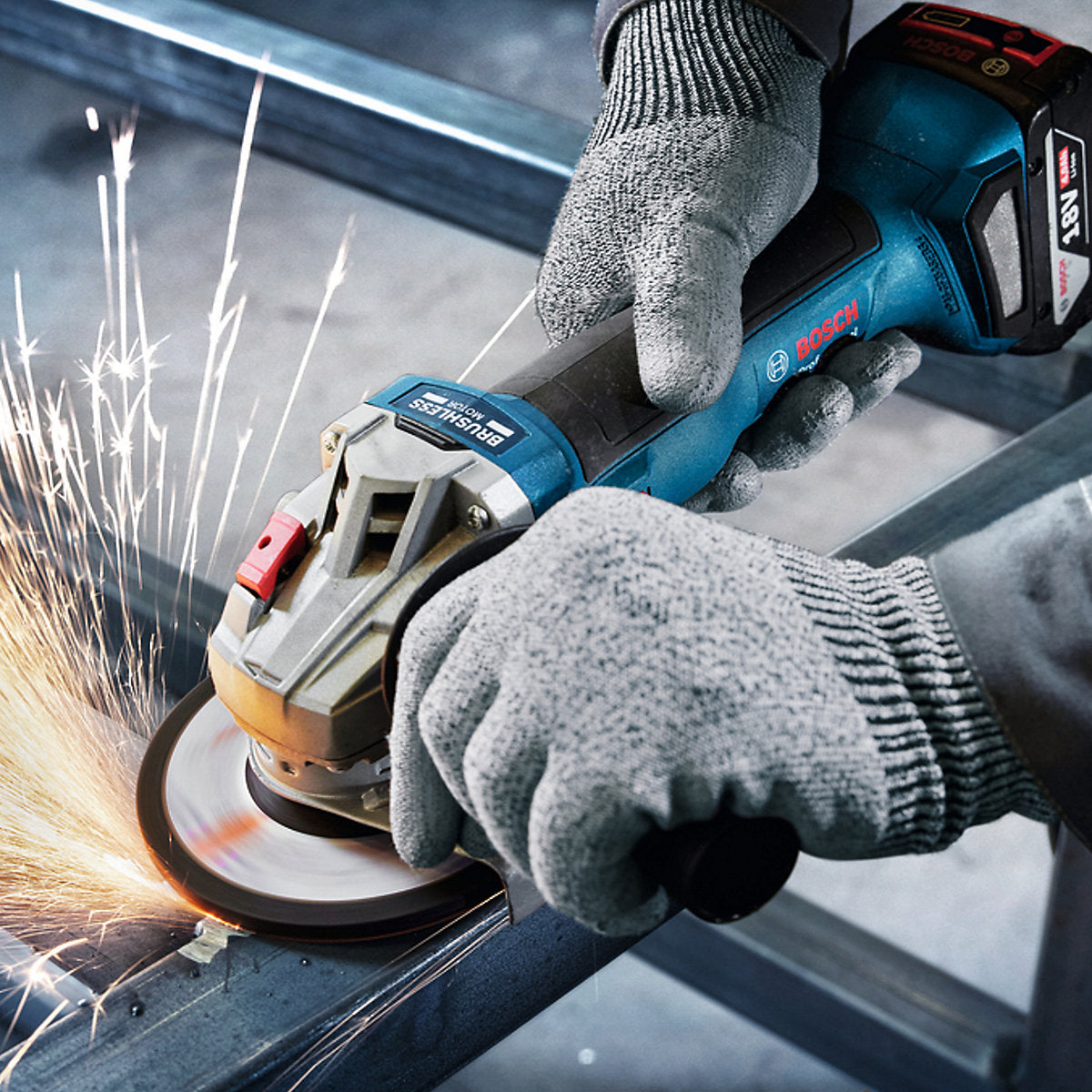 Bosch Professional 18V Coolpack 115mm Brushless Cordless Angle grinder (Bare Tool) - 06019N9004