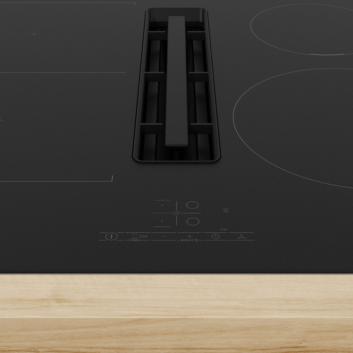 Bosch Series 4 PVS611B16E 4 burner 4 zone Induction Ceramic hob with Venting 60cm - Black