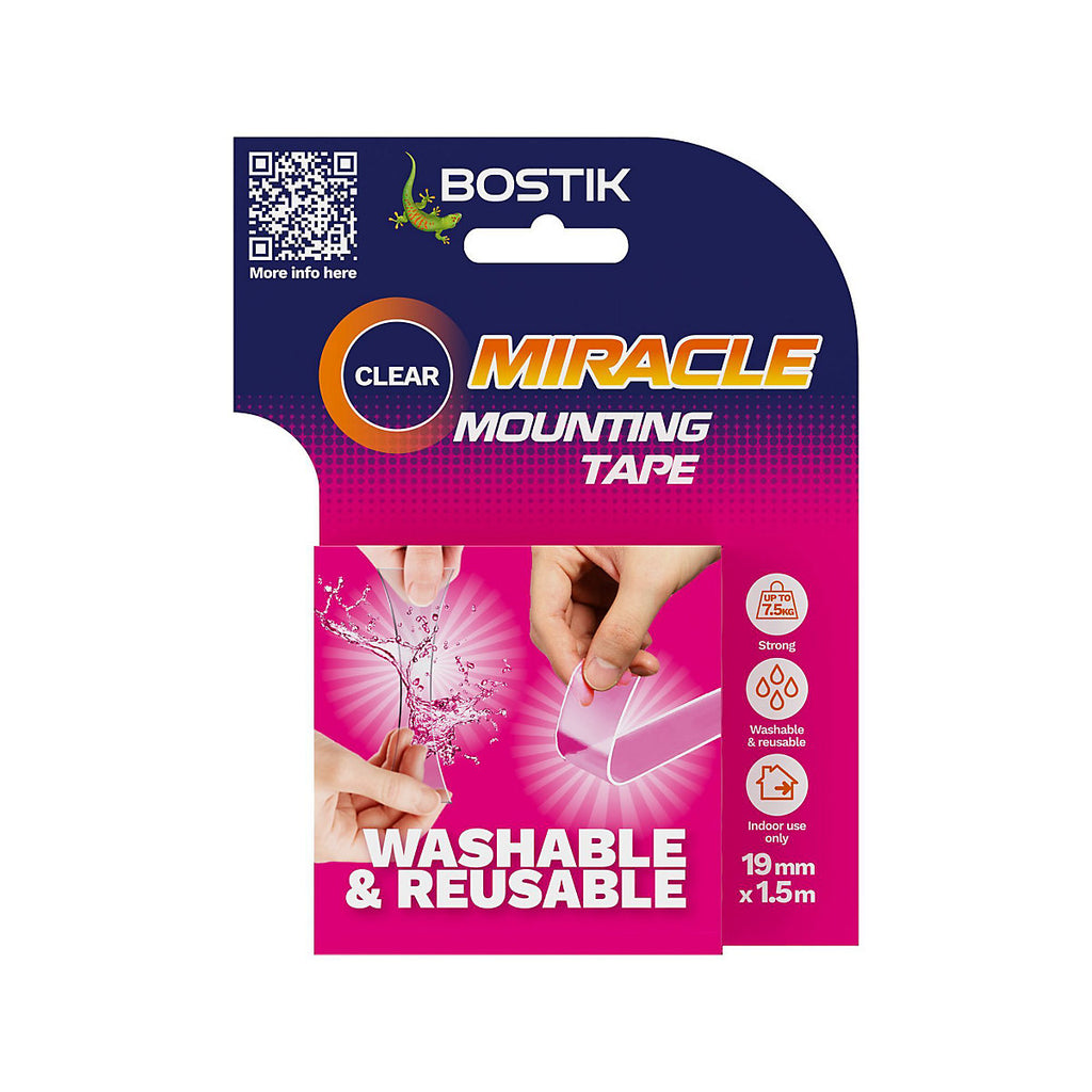 Bostik Clear Double-sided Tape (L)1.5m