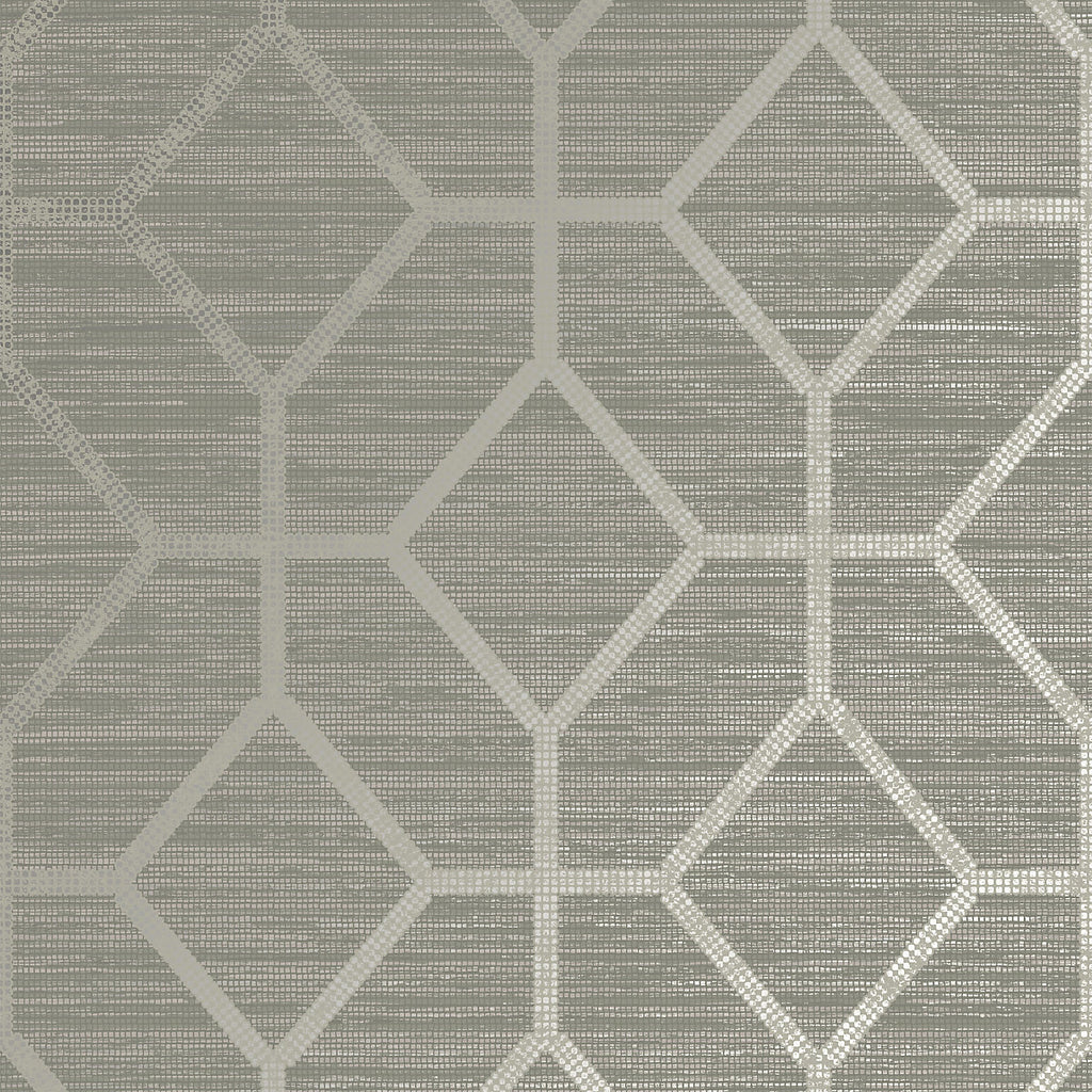 Boutique Asscher geo Sage Smooth Wallpaper Sample
