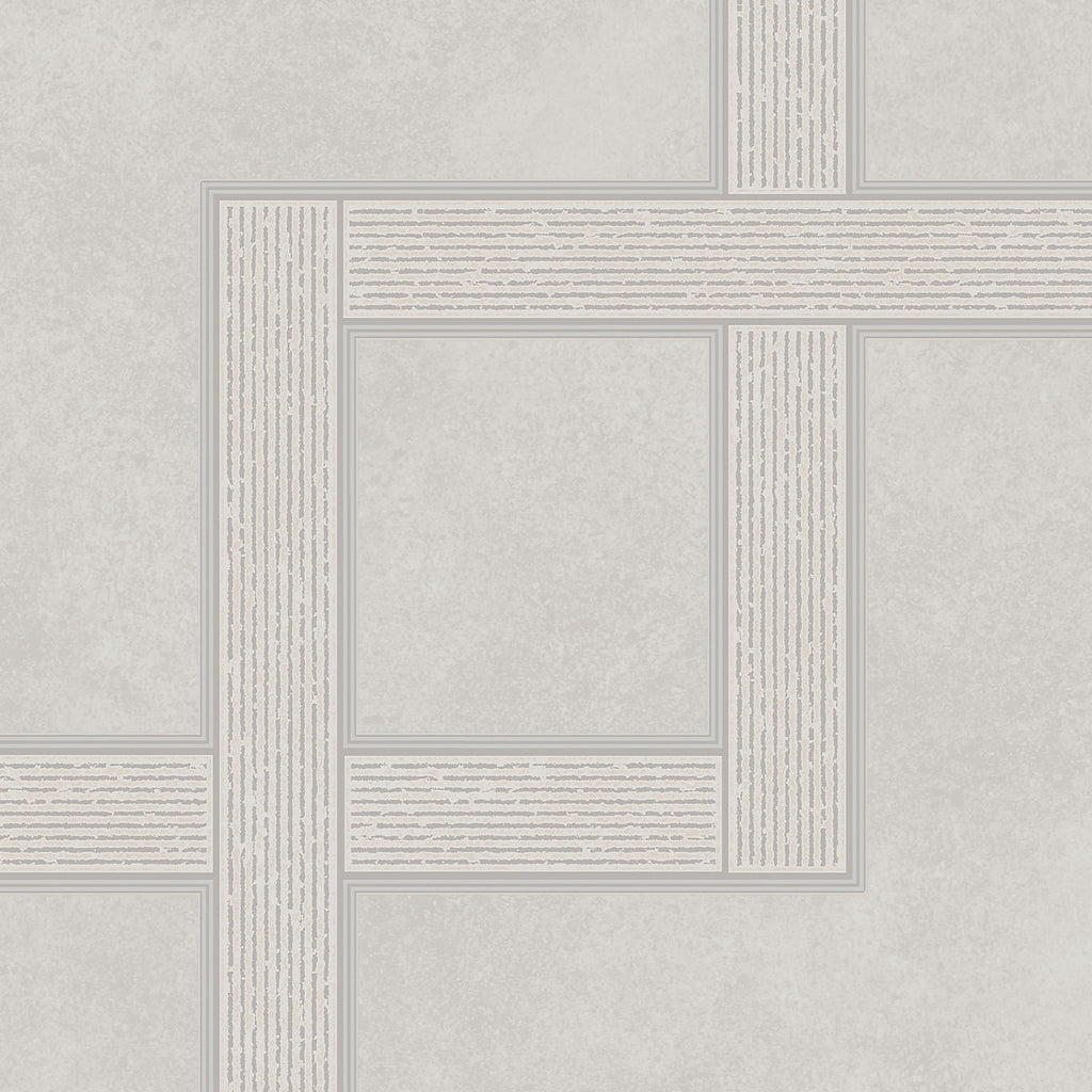Boutique Beige Metallic effect Geometric Textured Wallpaper Sample