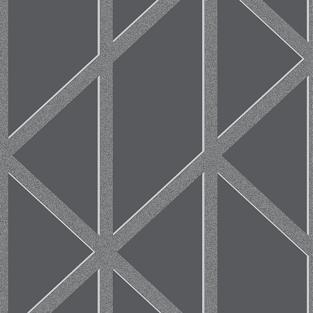 Boutique Black & green Panel geo Smooth Wallpaper