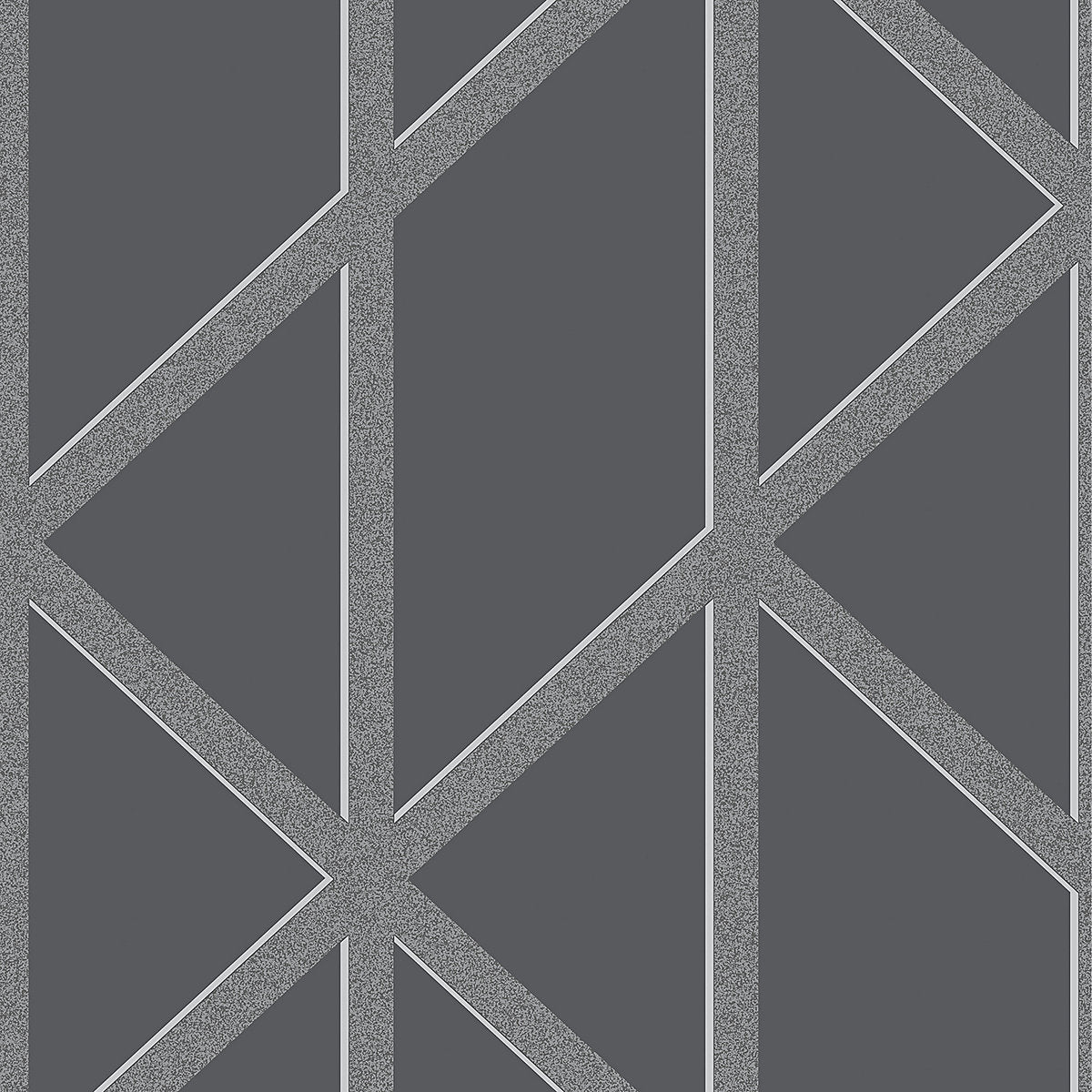 Boutique Black & green Panel geo Smooth Wallpaper