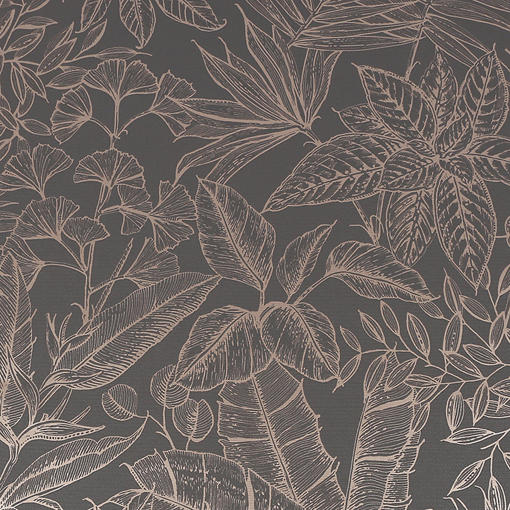 Boutique Paradise Brown Smooth Wallpaper Sample