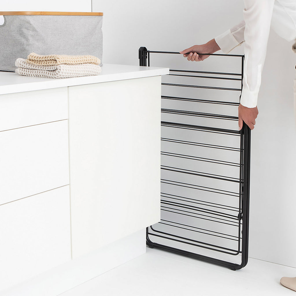 Brabantia Hangon Black Foldable Laundry Airer, 25m