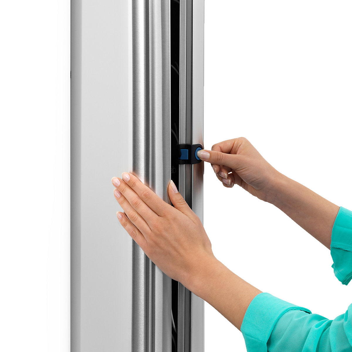 Brabantia Wallfix Silver Rectangular Outdoor equipment cover (H)109cm (W)18.4cm